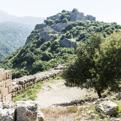 Preview: Remnants Of Castle On The Golan Heights Near The Israeli Border With Syria. The Nimrod Fortress