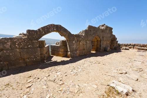 Preview: Remnants Of Castle On The Golan Heights Near The Israeli Border With Syria. The Nimrod Fortress