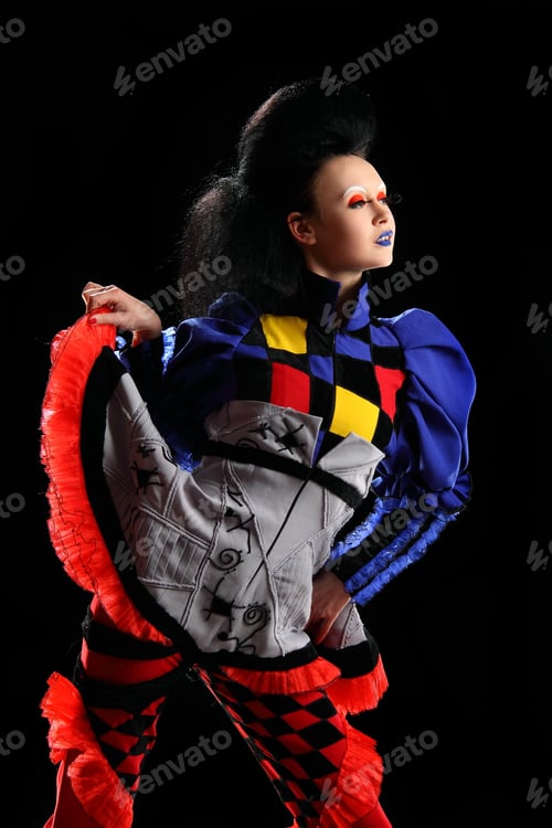 Preview: Model Photography Girls In Costumes Harlequin