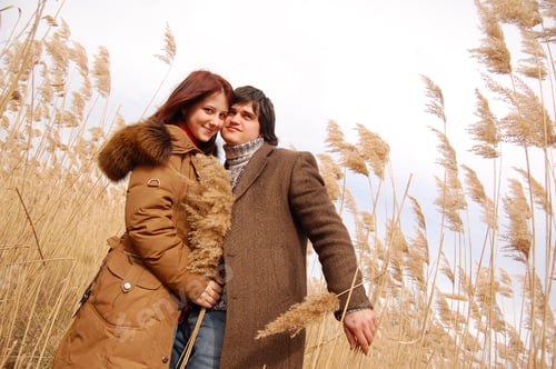 Preview: Beautiful Girl And Boy In Cane Field, Photo 7