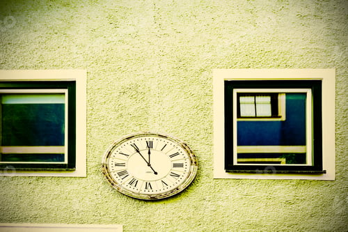 Preview: Typical Windows Of A House In A Small Town In Austria. Home In The Austrian City Of Gmunden In A
