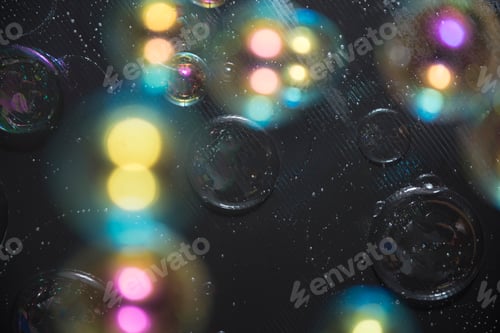 Preview: Abstract Photo Of Bubbles On A Black Background
