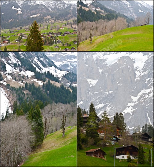 Preview: The Small Village High Up In The Swiss Alps Set