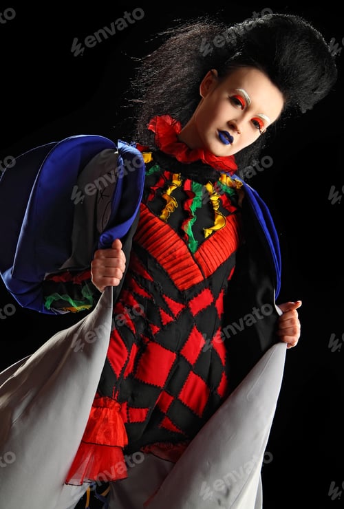Preview: Model Photography Girls In Costumes Harlequin