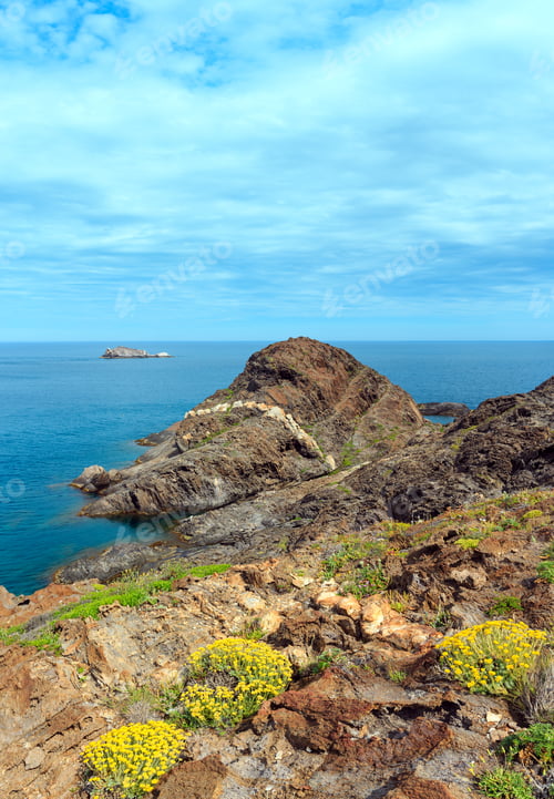 Preview: Mediterranean Rocky Coast Summer View From Creus Cape (Cap De Creus), Costa Brava, Catalonia