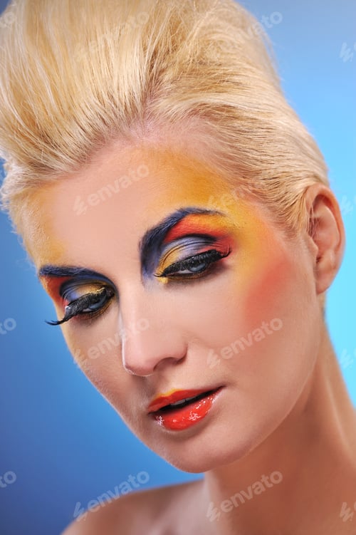 Preview: Beautiful Young Woman Close-Up Portrait