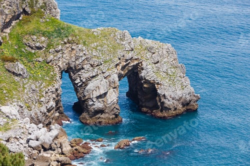 Preview: Part Of Rock Of Gaztelugatxe Island. Biscay, Basque Country (Spain).