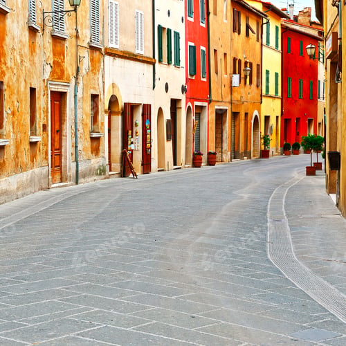 Preview: Historical Center With Old Buildings In Italian Medieval City