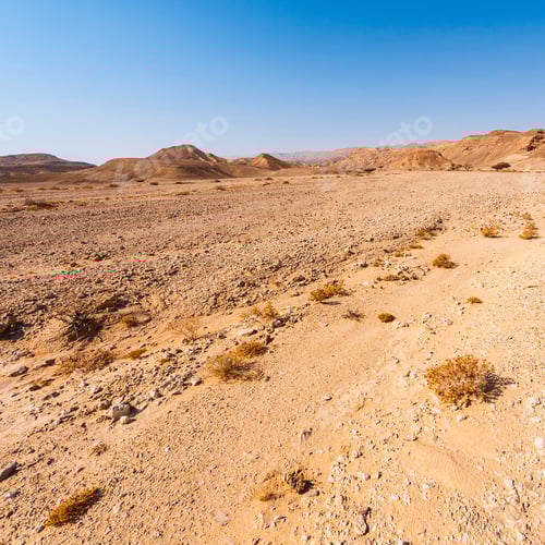 Preview: Rocky Hills Of The Negev Desert In Israel. Breathtaking Landscape Of The Rock Formations In The