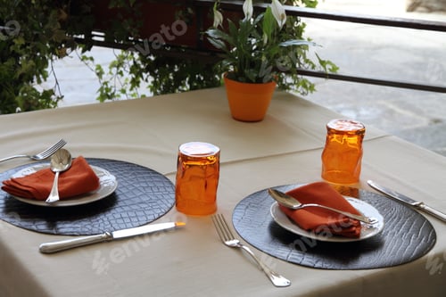 Preview: Restaurant Table In Arezzo Italy