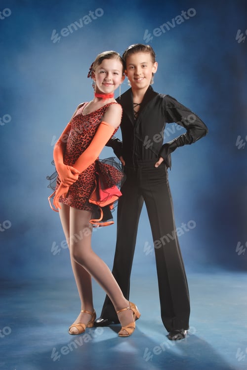 Preview: Beautiful Young Couple In Dance Costumes