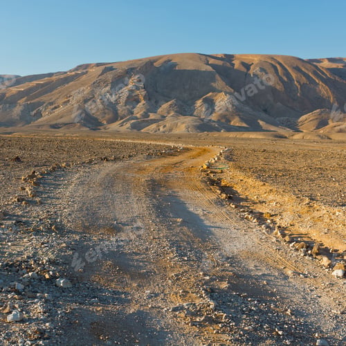 Preview: Dirt Road Of The Negev Desert In Israel