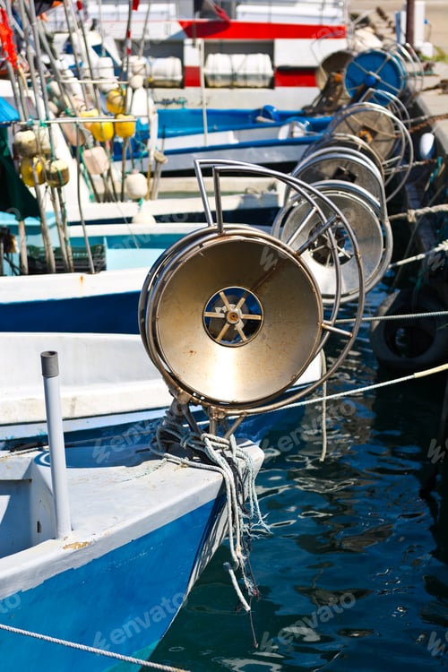 Preview: Trawl Winch On The Deck Of Fishing Boat