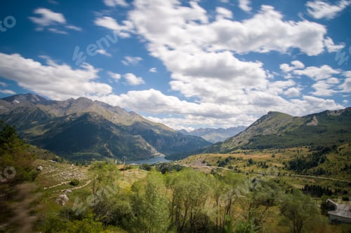 Preview: Lanuza Reservoir In Valle De Tena, Huesca, Spain