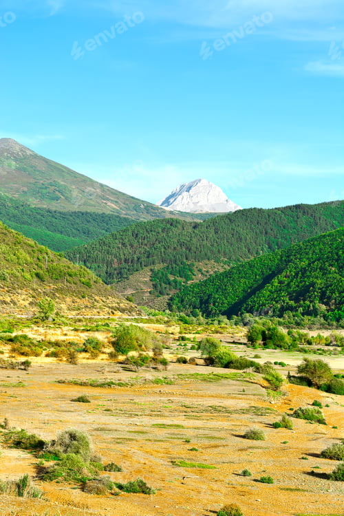 Preview: View Of The Cantabrian Mountains, Spain