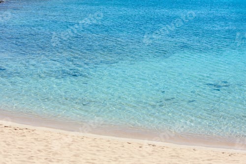 Preview: Beautiful Sea Surf, Summer Seascape View From Sandy Beach.