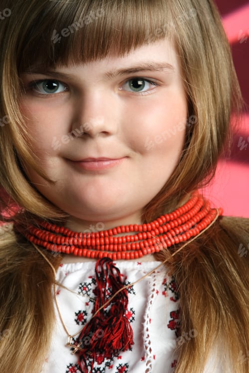Preview: Portrait Of Little Girl In The Hairdresser