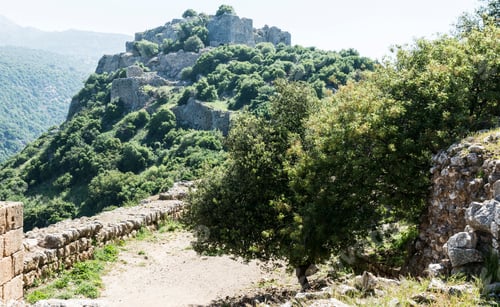 Preview: Remnants Of Castle On The Golan Heights Near The Israeli Border With Syria. The Nimrod Fortress