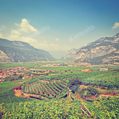 Preview: The Village High Up In The Italian Alps, Instagram Effect