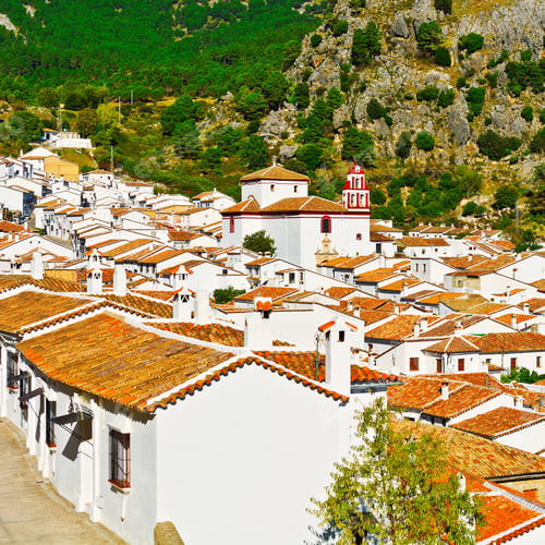 Preview: Bird'S Eye View On The Red Tiles Of The Spanish Town