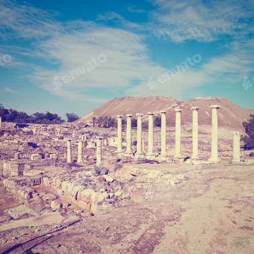 Preview: Ruins Of Ancient Bet Shean In Israel, Instagram Effect