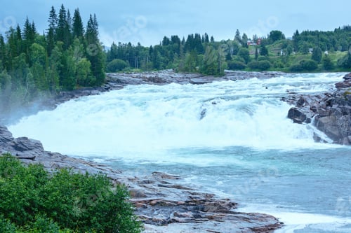 Preview: Summer Mountain River View (Norway).