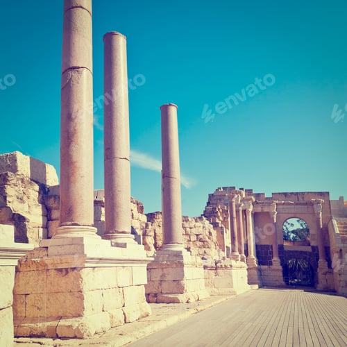 Preview: Ruins Of Ancient Bet Shean Which Collapsed During Earthquake, Instagram Effect