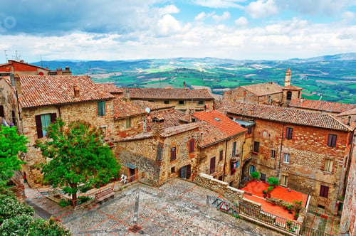 Preview: View Of The Medieval City In Tuscany, Italy