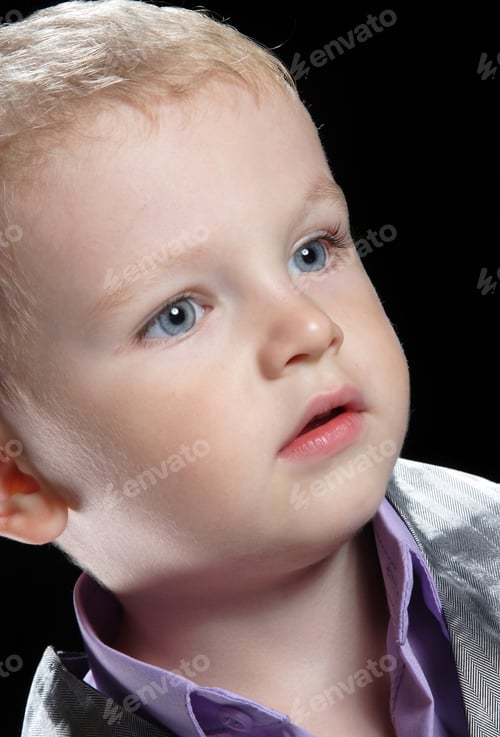 Preview: Studio Photography Beautiful Little Boy