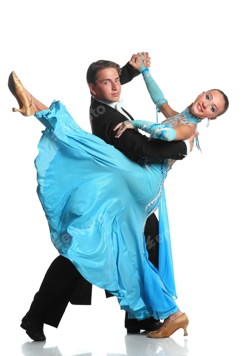 Preview: Beautiful Couple In The Active Ballroom Dance