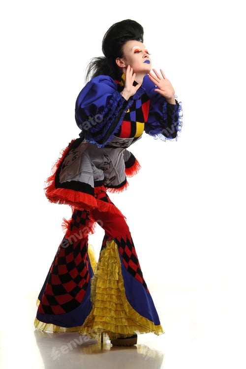 Preview: Model Photography Girls In Costumes Harlequin