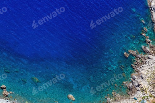 Preview: Summer Picturesque Tyrrhenian Sea Calabrian Rocky Coast View From Monte Sant'Elia (Saint Elia