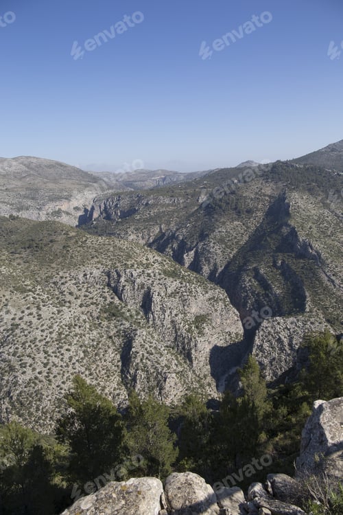 Preview: Looking Down In The Laguart Valley Alicante Spain Moazarabic Path To Barranc De Infierno