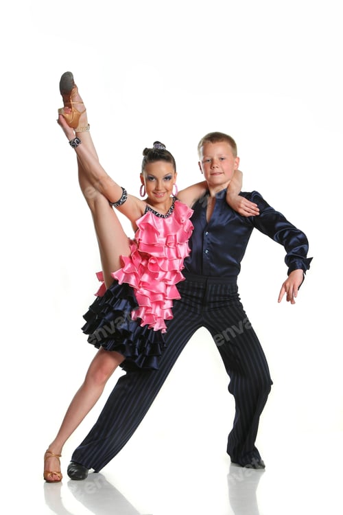Preview: Beautiful Couple In The Active Ballroom Dance