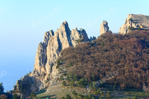 Preview: Daybreak Aj-Petri Mountain Top View (Crimea, Ukraine)