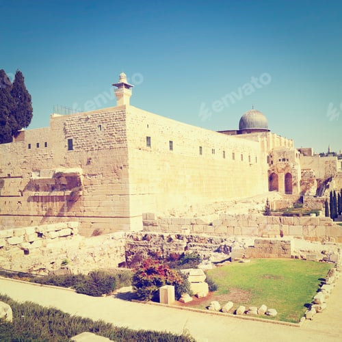 Preview: View Of The Jerusalem Archaeological Park, Instagram Effect