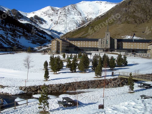 Preview: Nuria Valley In The Pyrenees Mountains, Gerona, Catalonia, Spain