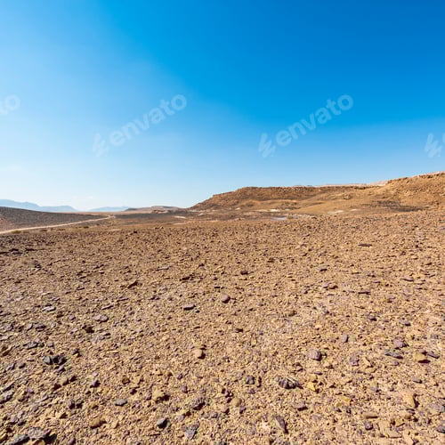 Preview: Rocky Hills Of The Negev Desert In Israel. Breathtaking Landscape Of The Rock Formations In The