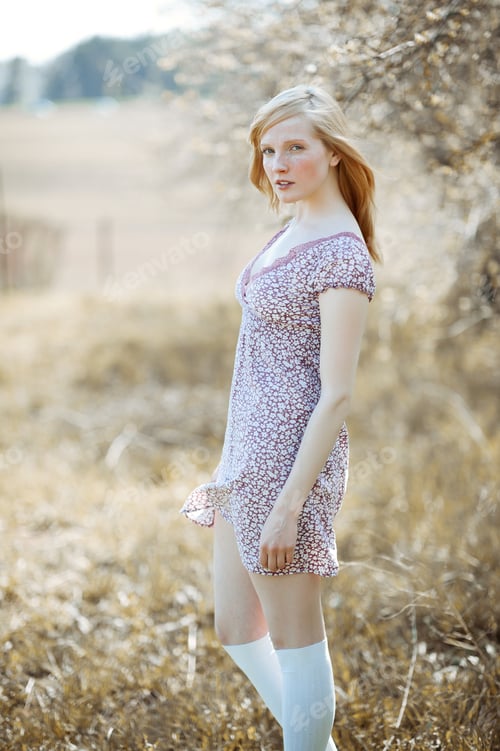 Preview: Portrait Of Beautiful Girl In Field