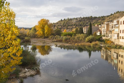 Preview: Valderrobres Is One Of The Most Beautiful Villages In Spain Matarranya River Teruel Aragon Spain