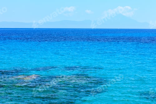 Preview: Aegean Sea Landscape With Clear Water And Small Waves (Chalkidiki, Greece).