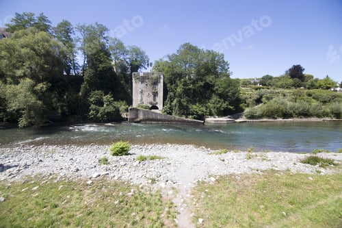 Preview: River In Oloron Sainte Marie In France