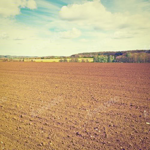Preview: Spring Plowed Field In Belgium, Instagram Effect