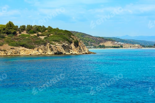 Preview: Summer Sithonia Coastline And Aegean Sea Scenery (Lagonisi, Halkidiki, Greece).