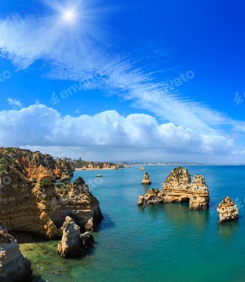 Preview: Sunshiny Ponta Da Piedade (Group Of Rock Formations Along Coastline Of Lagos Town, Algarve