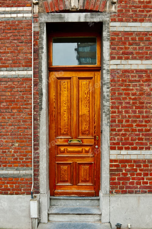 Preview: Lacquered Door In The Belgian City