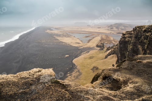 Preview: Black Beach From Dyrholaey Viewpoint In Iceland