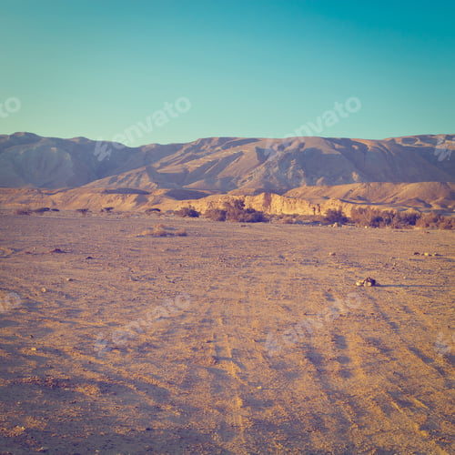 Preview: Rocky Hills Of The Negev Desert In Israel, Instagram Effect