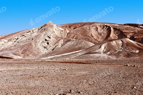 Preview: Rocky Hills Of The Negev Desert In Israel, Vintage Style Toned Picture