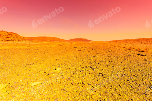 Preview: Rocky Hills Of The Negev Desert In Israel. Breathtaking Landscape And Nature Of The Middle East At